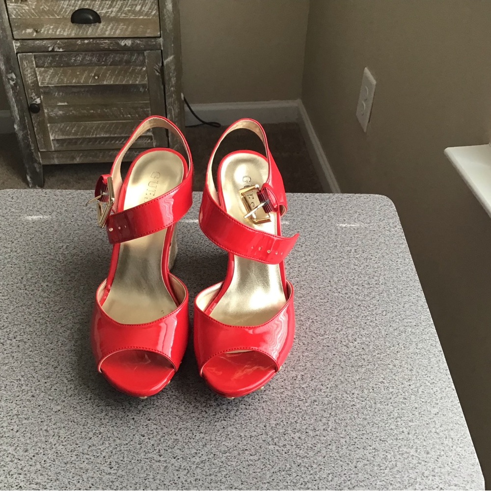 Peep Toe Wedge Sandal